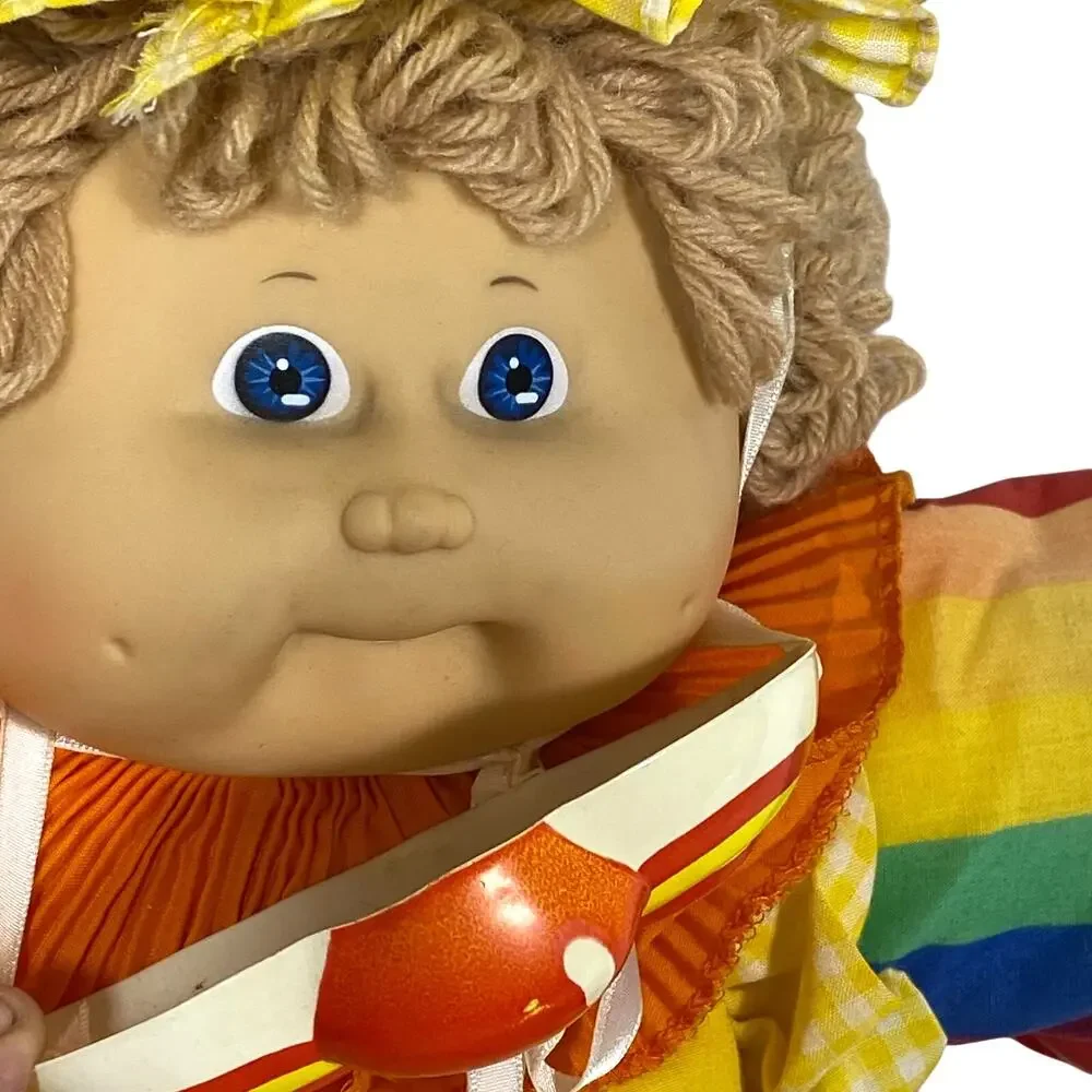 Vintage 1980s Coleco Cabbage Patch Circus Kids Clown Doll Mask Hat Multicolor